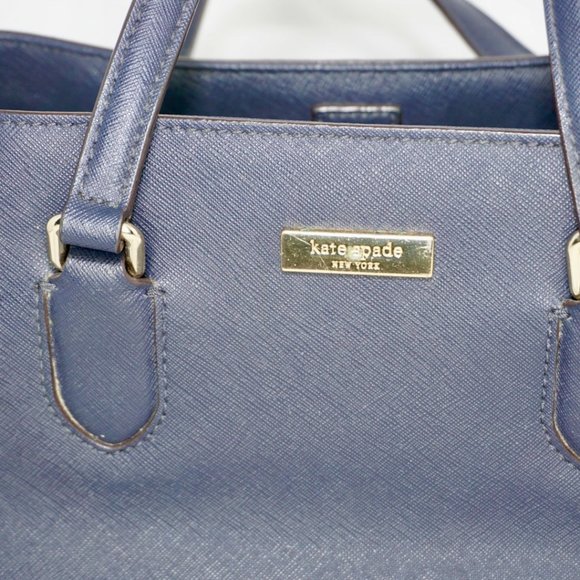 Kate Spade Navy Coated Canvas Handbag - Picture 8 of 11